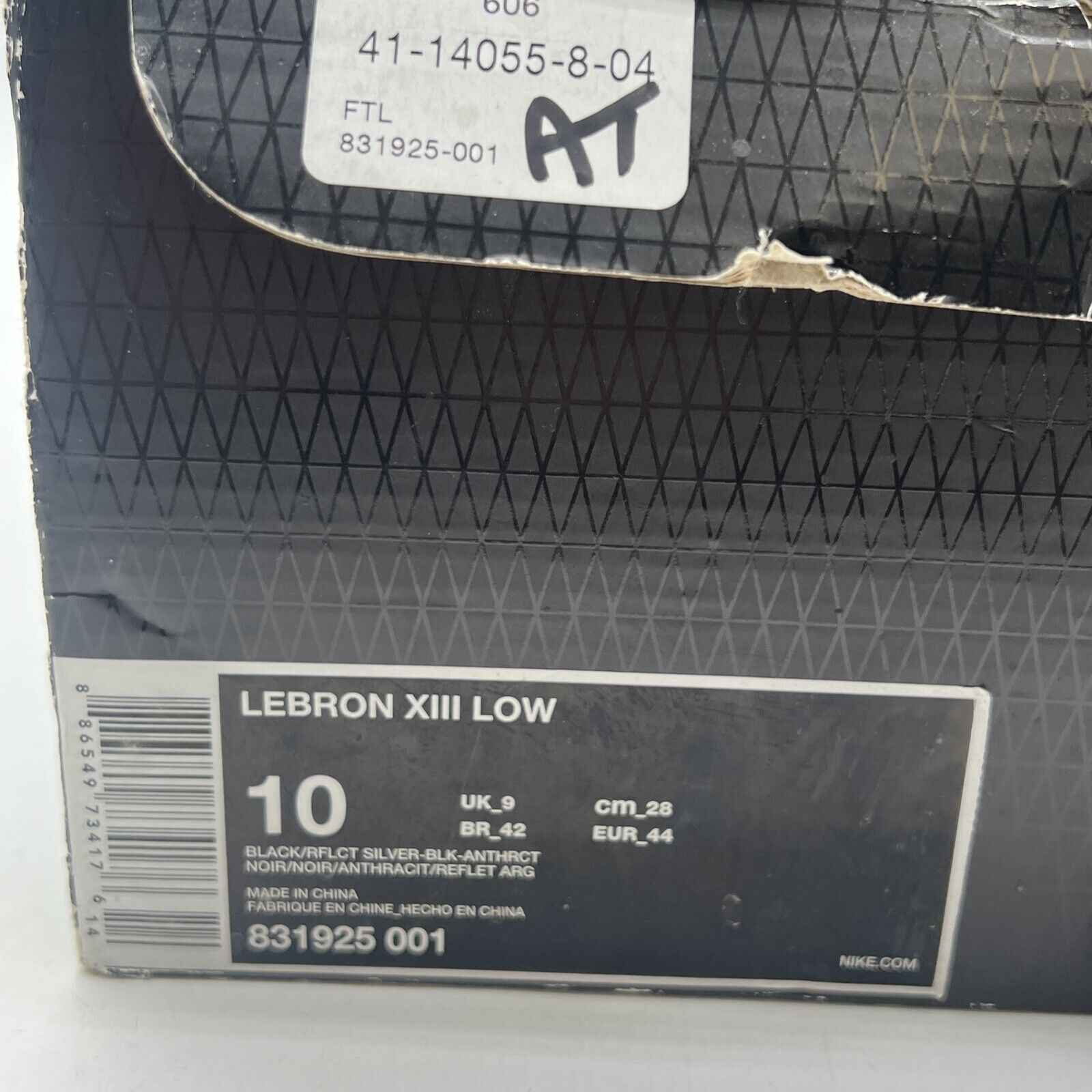 Size 10 - Nike LeBron 13 Low Blackout Reflective (831925-001)