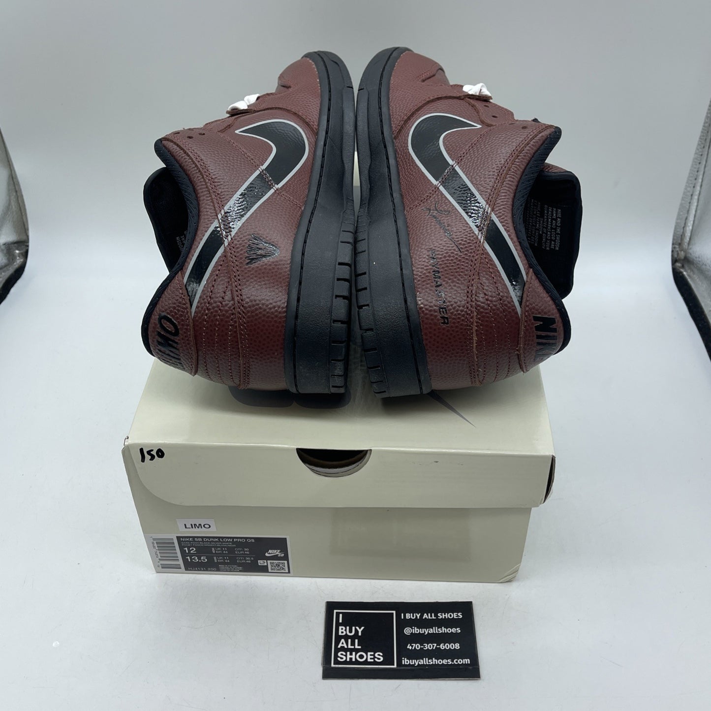 Size 12 - Limosine Skateboards x Nike Dunk SB Low Football (HJ4131-200)