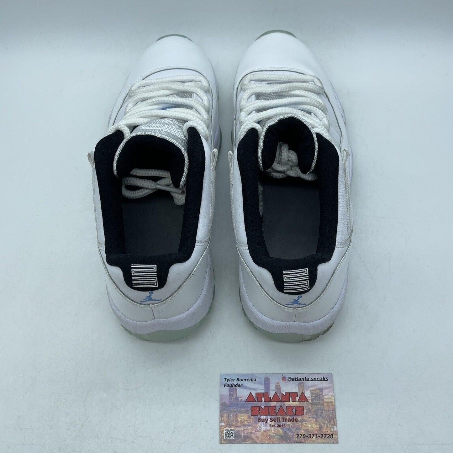 Size 9.5 - Jordan 11 Retro Low Legend Blue White Leather (AV2187-117)