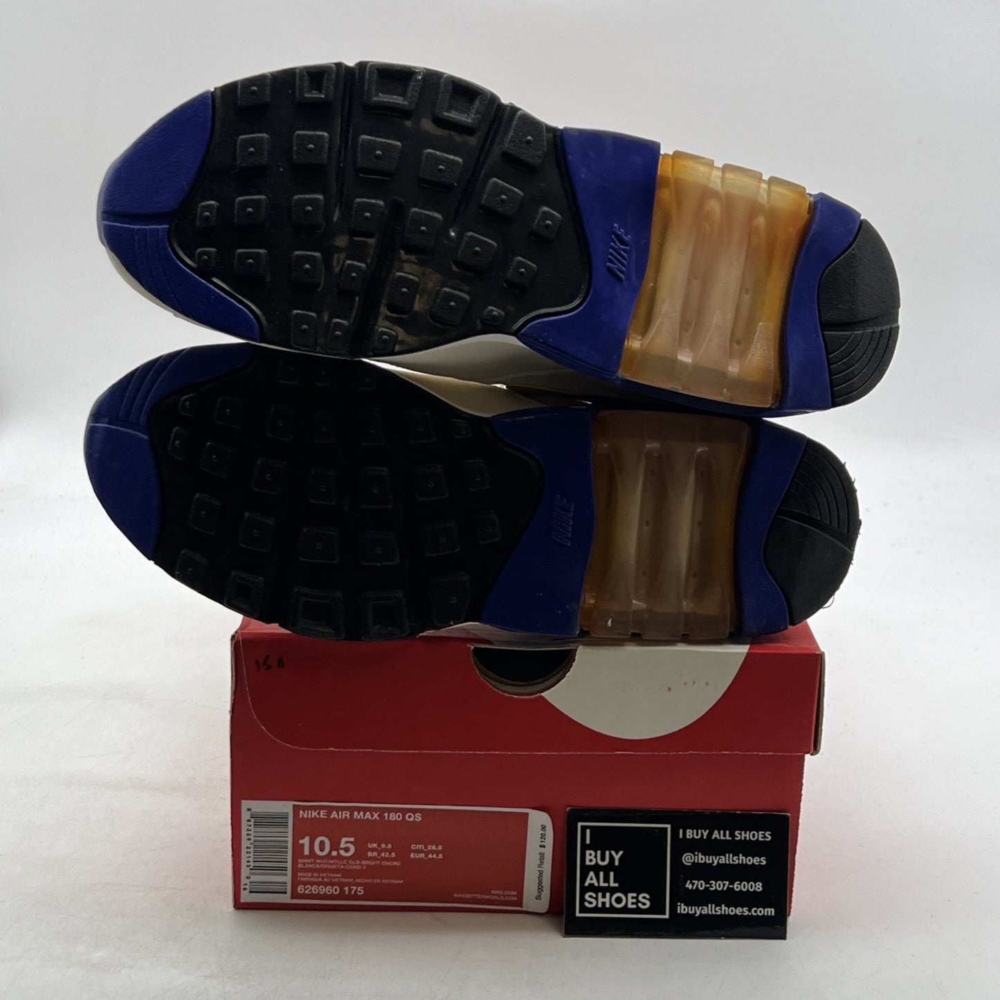 Size 10.5 - Nike Air Max 180 QS 2013 Concord (626960-175)