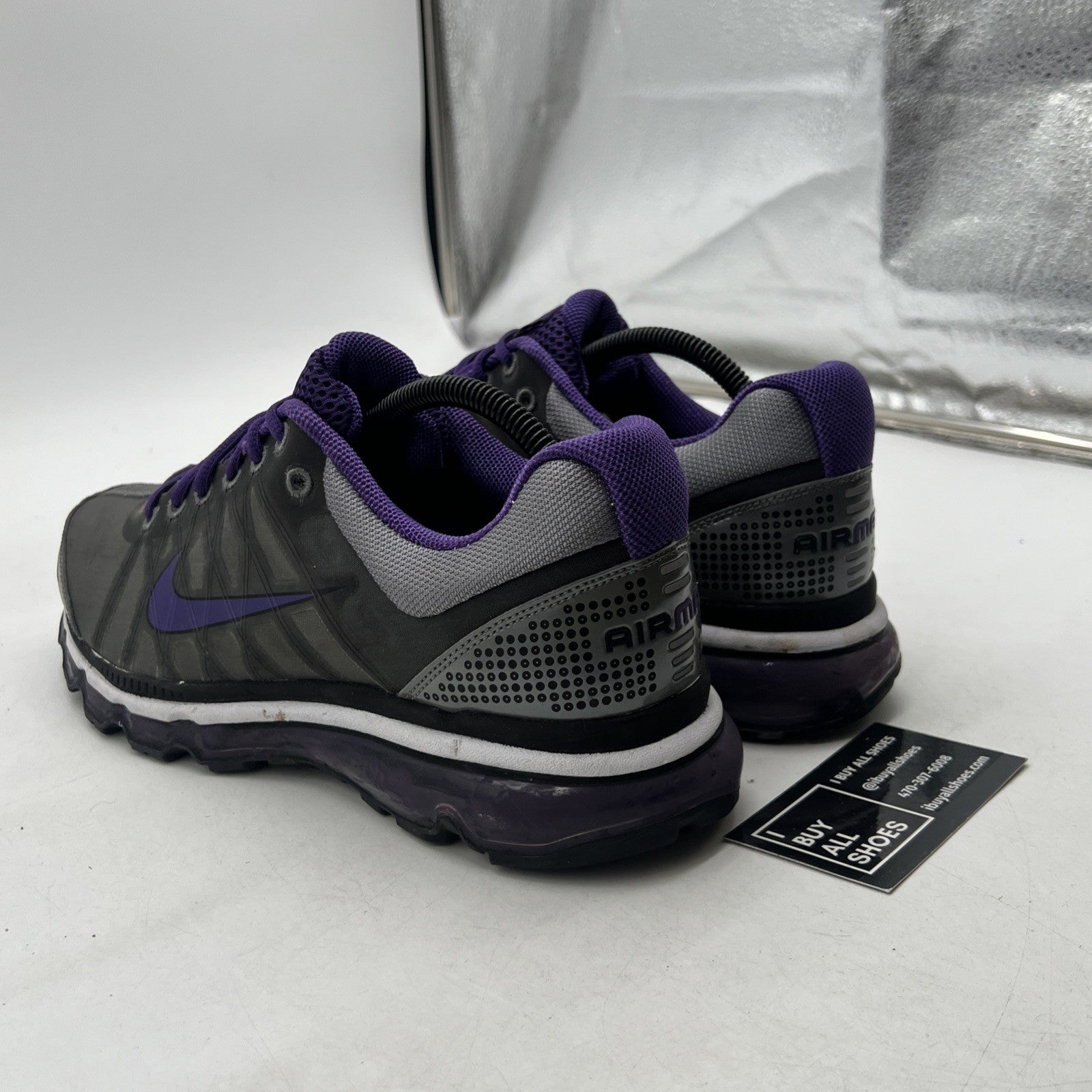 Size 9 - NIKE AIRMAX PURPLE/STEEL GRAY 2009 (354744-017)