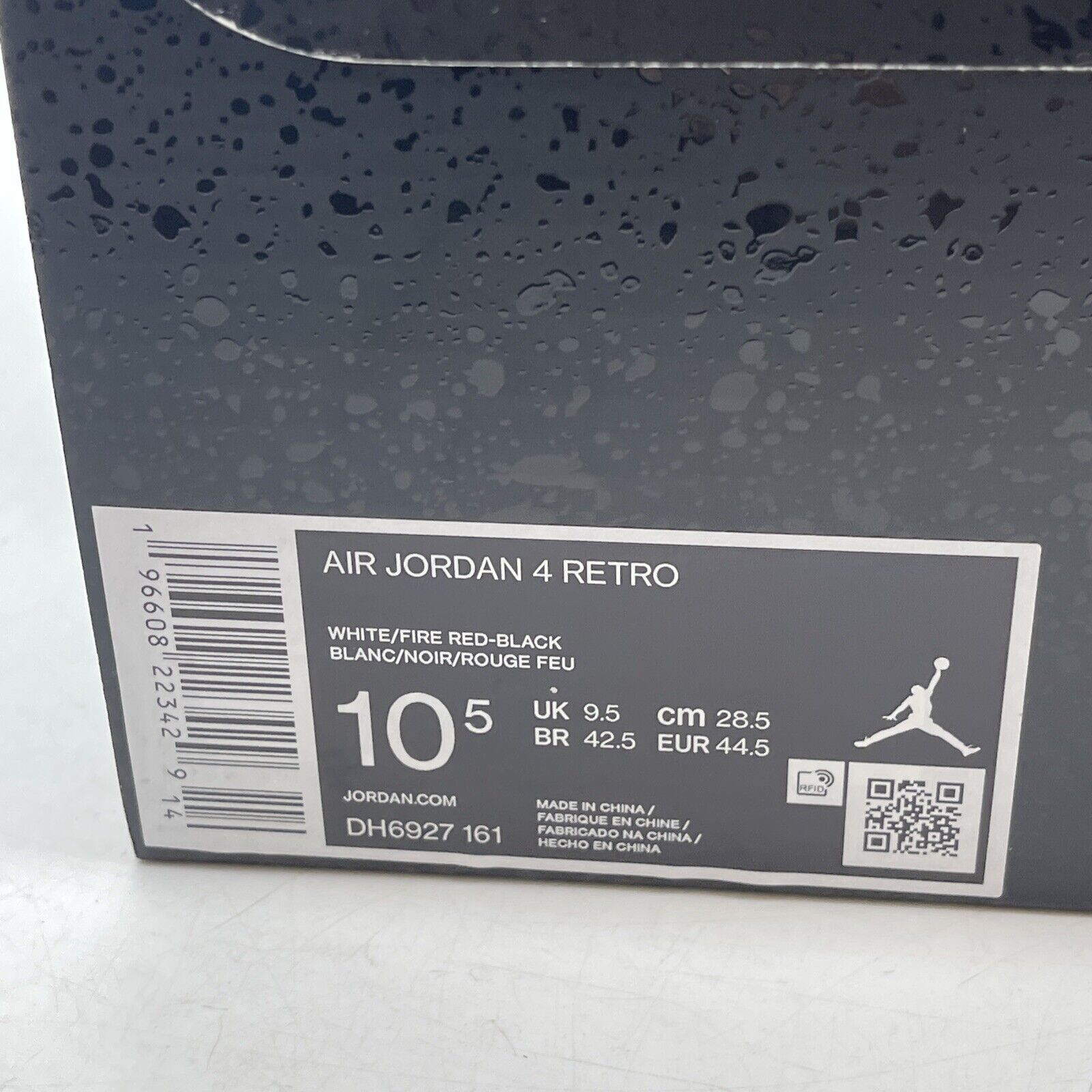 Size 10.5 - Jordan 4 Retro Mid Red Cement White Black Red Leather (DH6927-161)