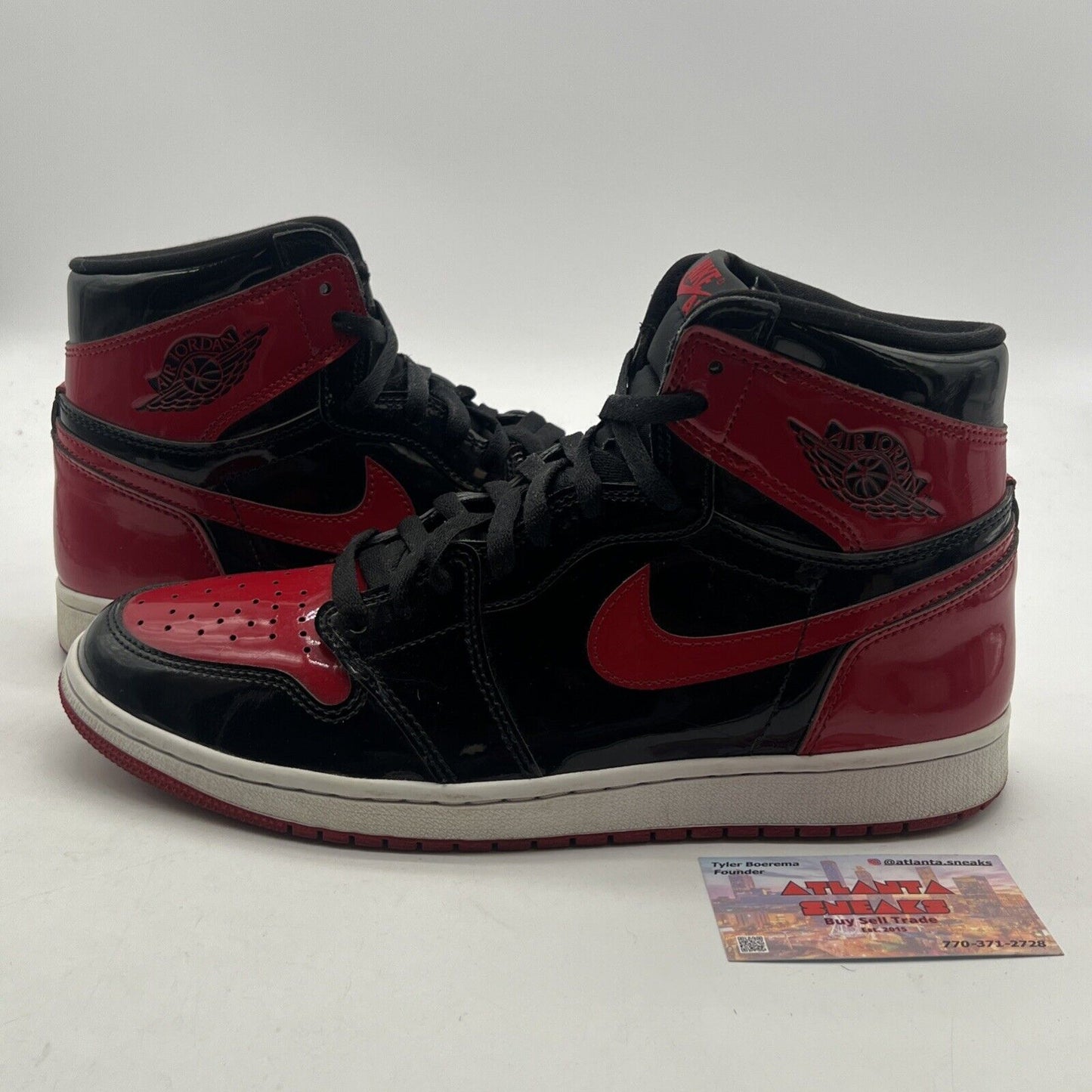 Size 11 - Air Jordan 1 Retro OG High Patent Bred (555088-063)