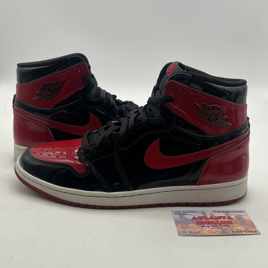 Size 11 - Air Jordan 1 Retro OG High Patent Bred (555088-063)