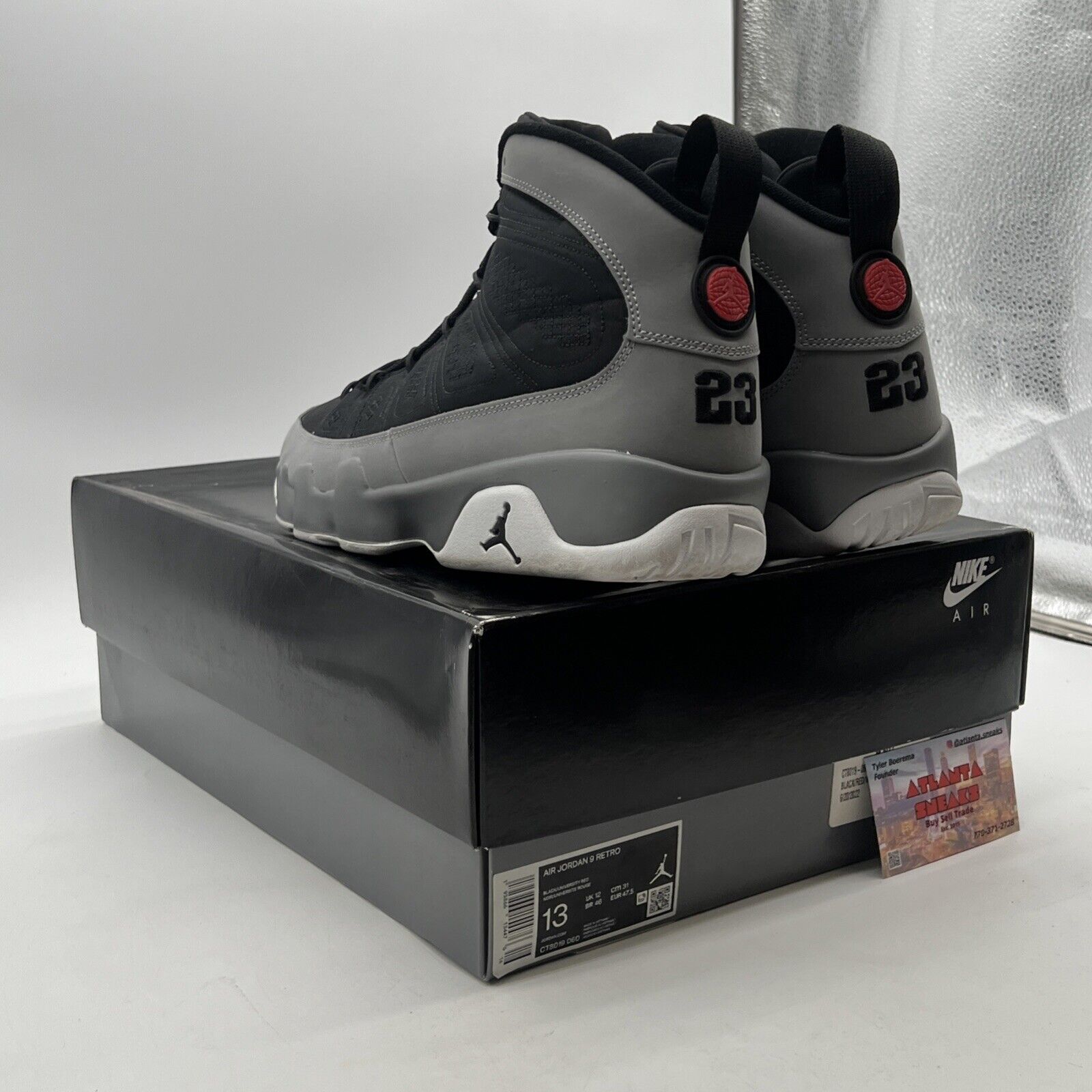 Size 13 - Air Jordan 9 Retro Particle Gray 2022 (CT8019-060)