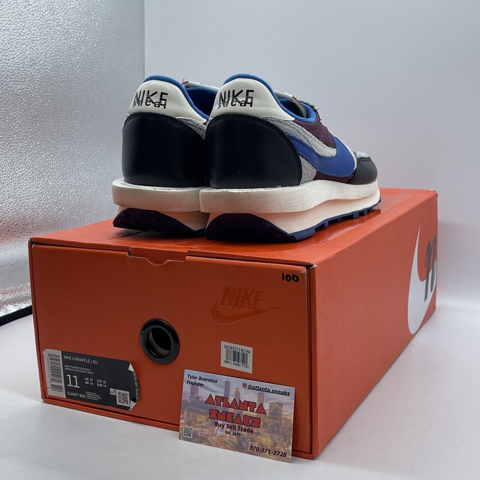 Size 11 - Nike sacai x Undercover x LDWaffle Night Maroon Team Royal (DJ4877-600