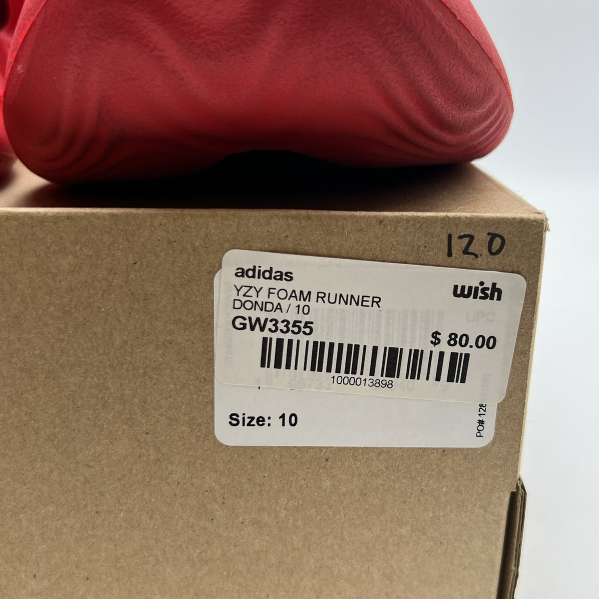 Size 10 - adidas Yeezy Foam Runner Vermillion (GW3355)