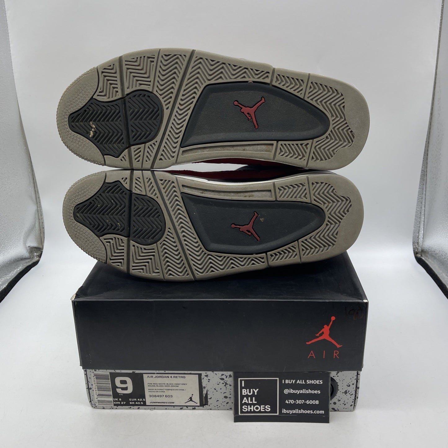 Size 9 - Air Jordan 4 Retro Toro Bravo 2013 (308497-603)