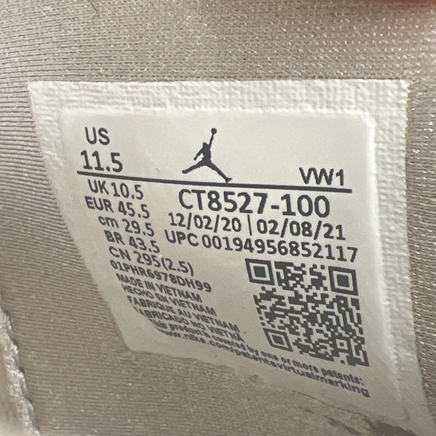 Size 11.5 - Jordan 4 Retro Mid White Oreo Grey Leather (CT8527-100)