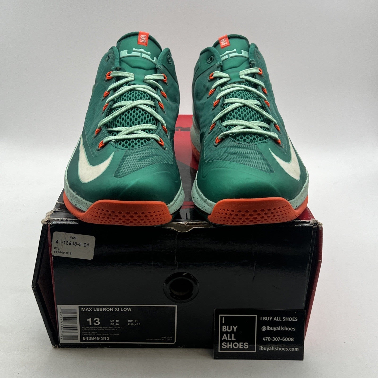 Size 13 - Nike Max LeBron 11 Low Biscayne (642849-313)