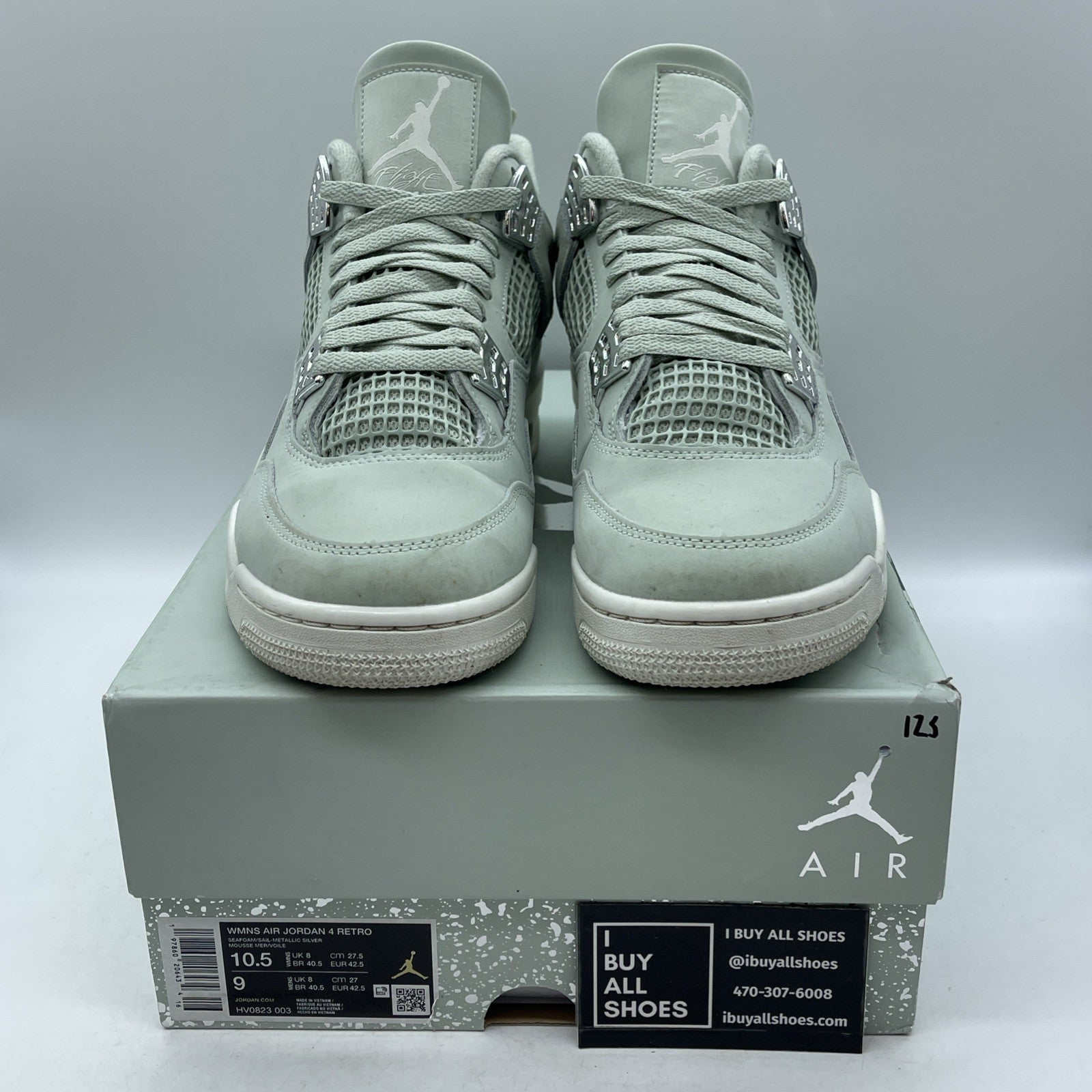 Size 10.5W - Air Jordan 4 Retro Abundance Seafoam (HV0823-003)