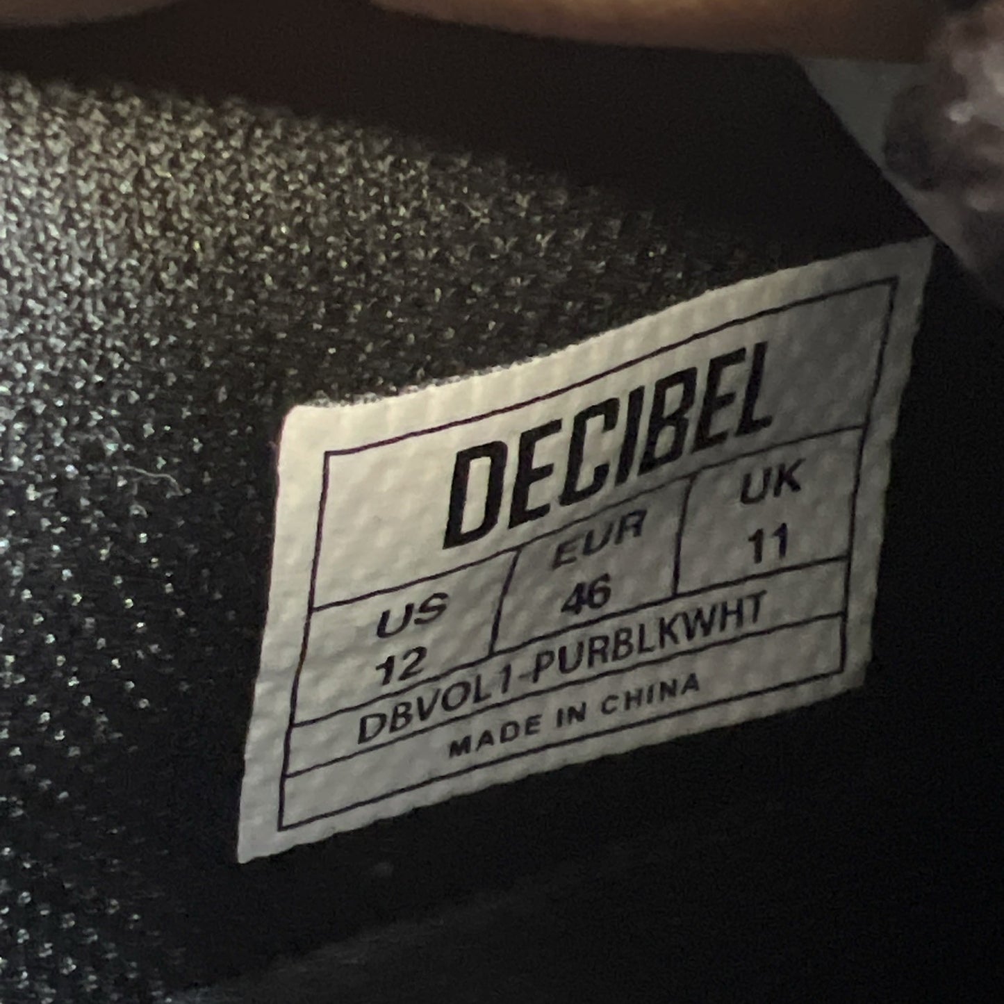 Size 12 - Decibel White, Purple And Black
