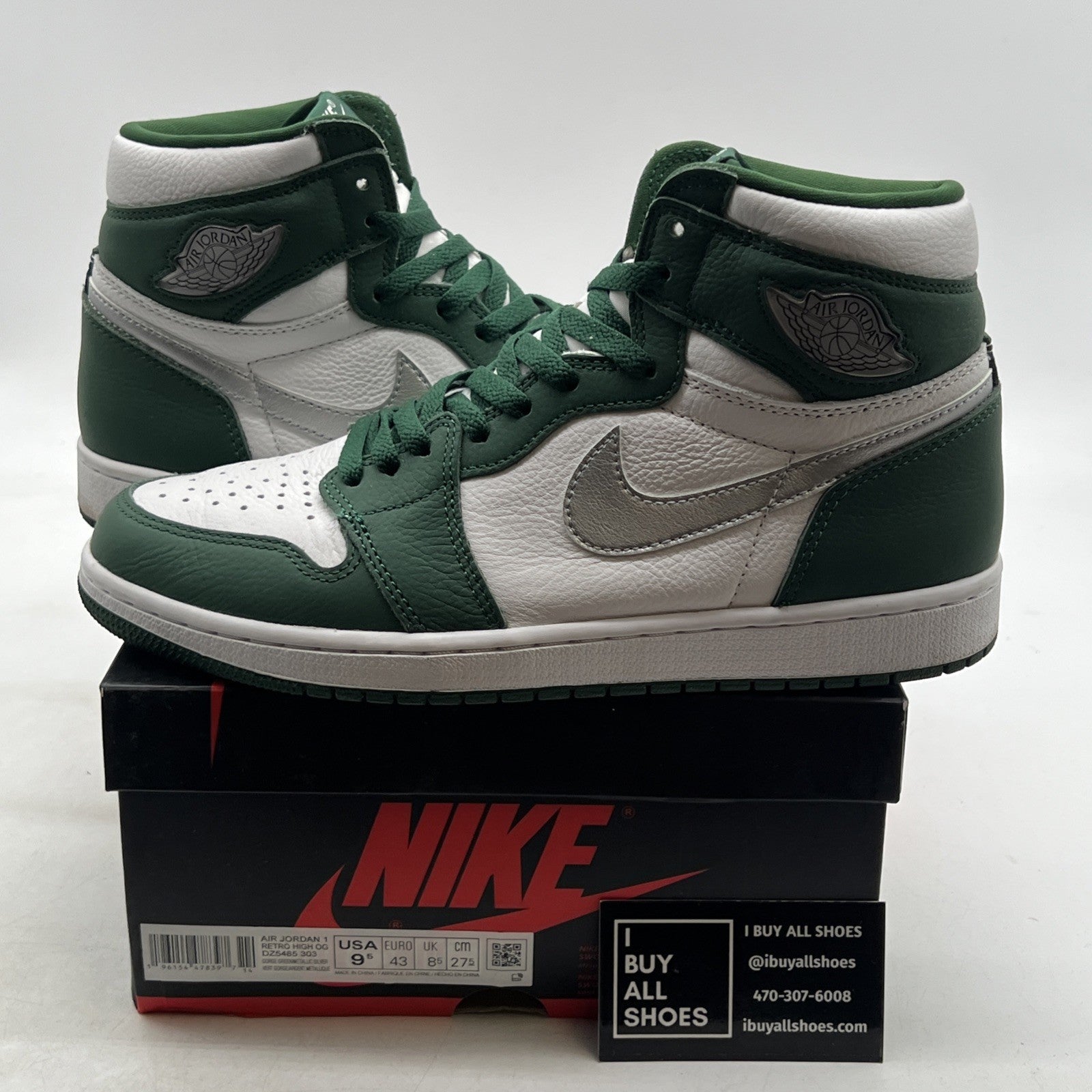 Size 9.5 - Air Jordan 1 Retro OG High Gorge Green (DZ5485-303)