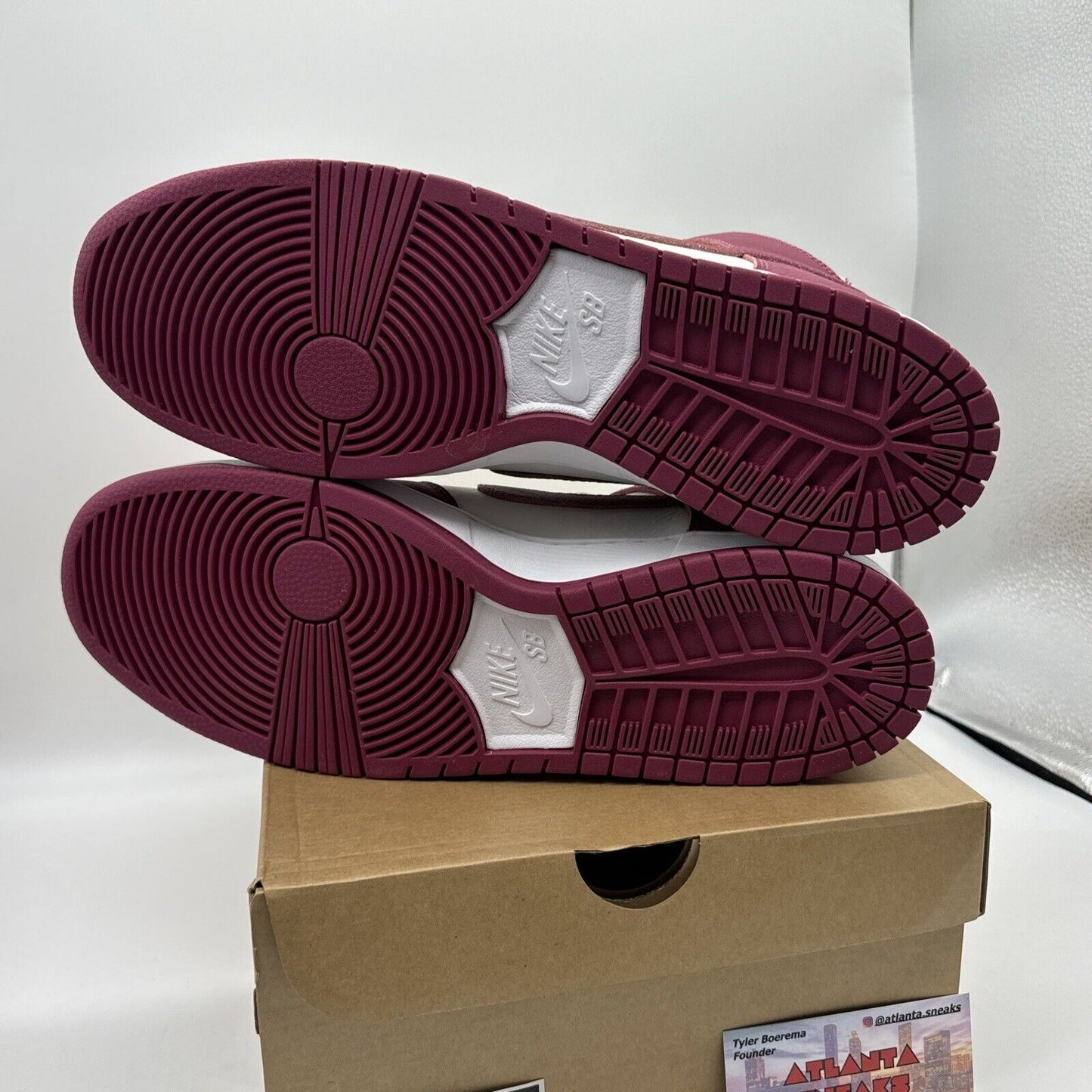 Size 12 - Nike SB Dunk High Orange Sweet Beet Purple White Premium Leather OG Al