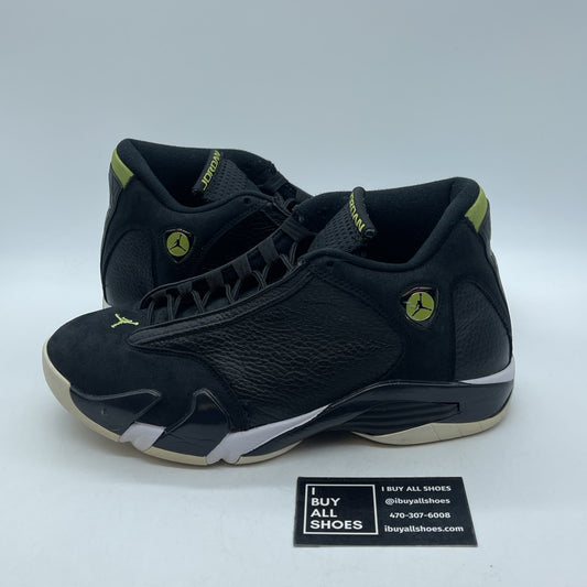 Size 8.5 - Air Jordan 14 Retro 2016 Indiglo Black Suede Leather (487471-005)