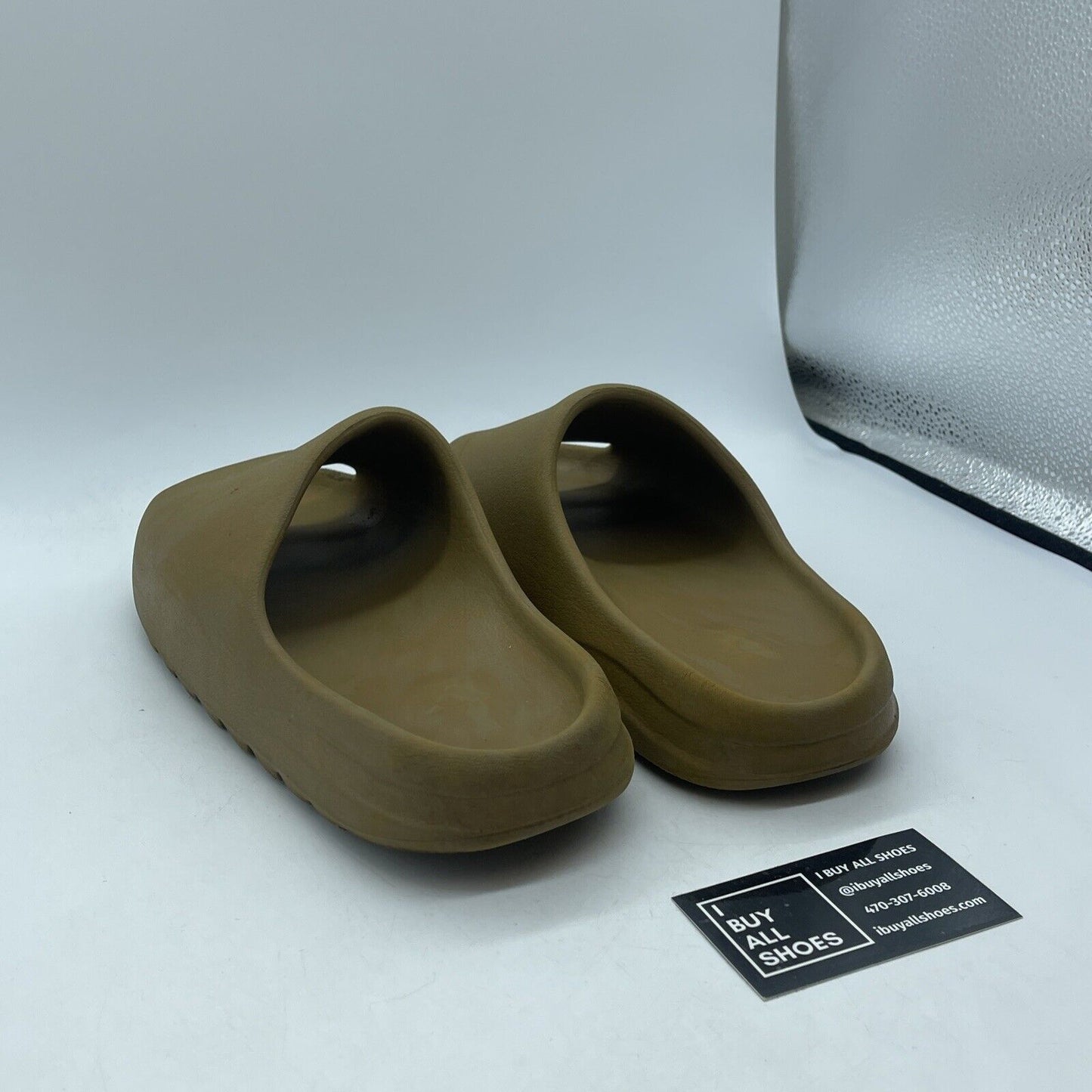 Size 11 - Adidas Yeezy Slide ochre Brown Rubber (599424-004)