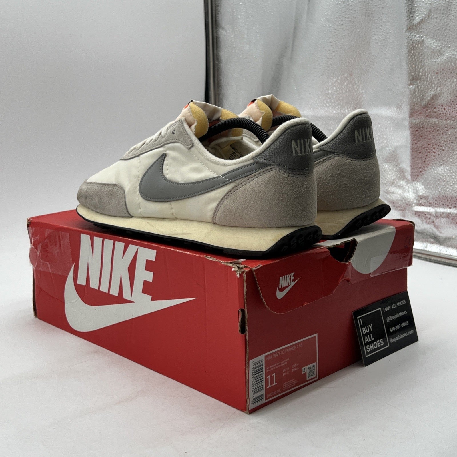 Size 11 - Nike Waffle Trainer 2 SE Sail Light Bone (DM0180-100)