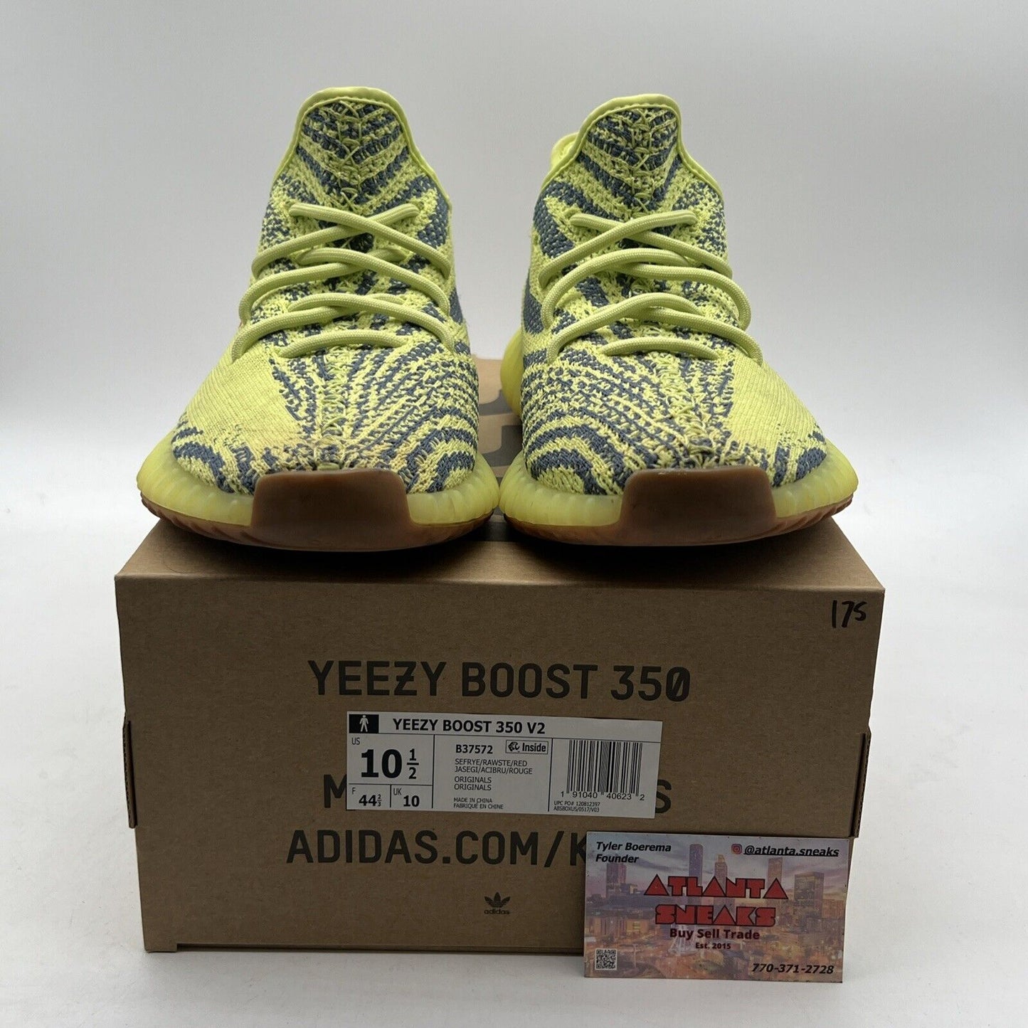 Size 10.5 - adidas Yeezy Boost 350 V2 Low Semi Frozen Yellow (B37572)