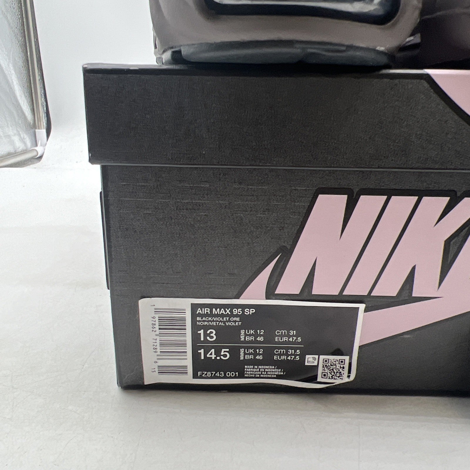 Size 13 - Nike A Ma Maniére x Air Max 95 SP Black Violet Ore (FZ8743-001)