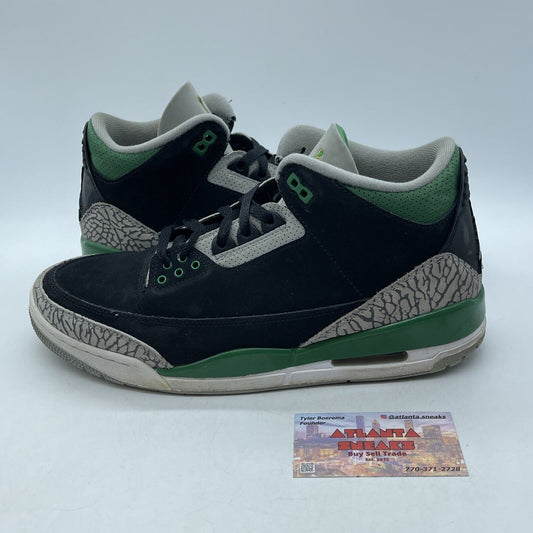 Size 10.5 - Jordan 3 Retro Mid Pine Green Black Grey Suede Leather (CT8532-030)