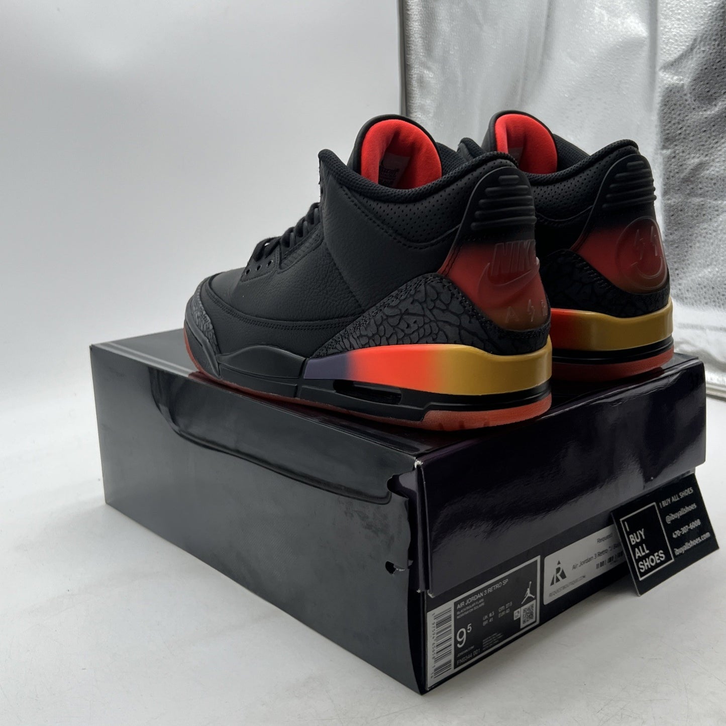 Size 9.5 - J. Balvin x Air Jordan 3 Retro Rio (FN0344-001)