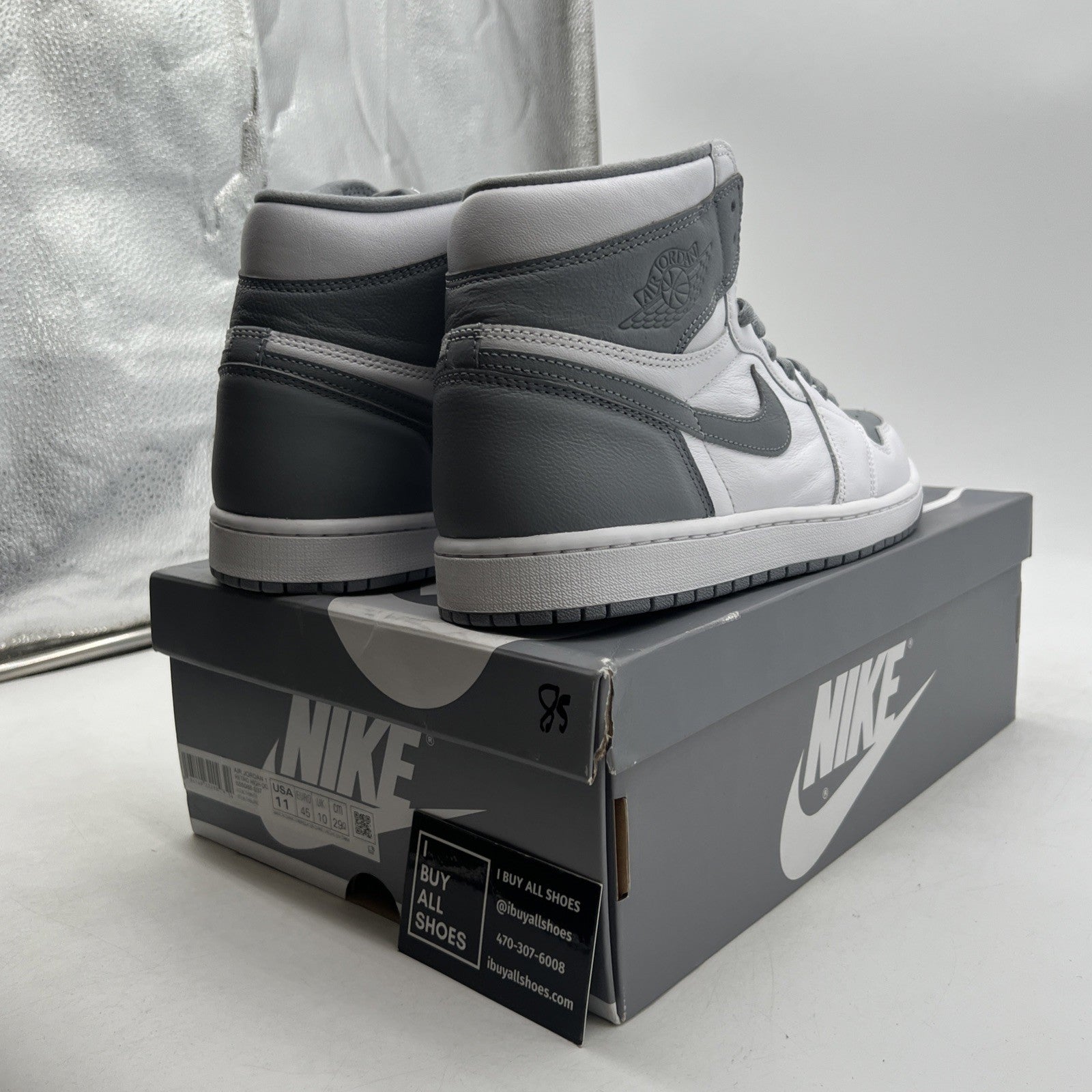 Size 11 - Air Jordan 1 Retro High OG Stealth (555088-037)
