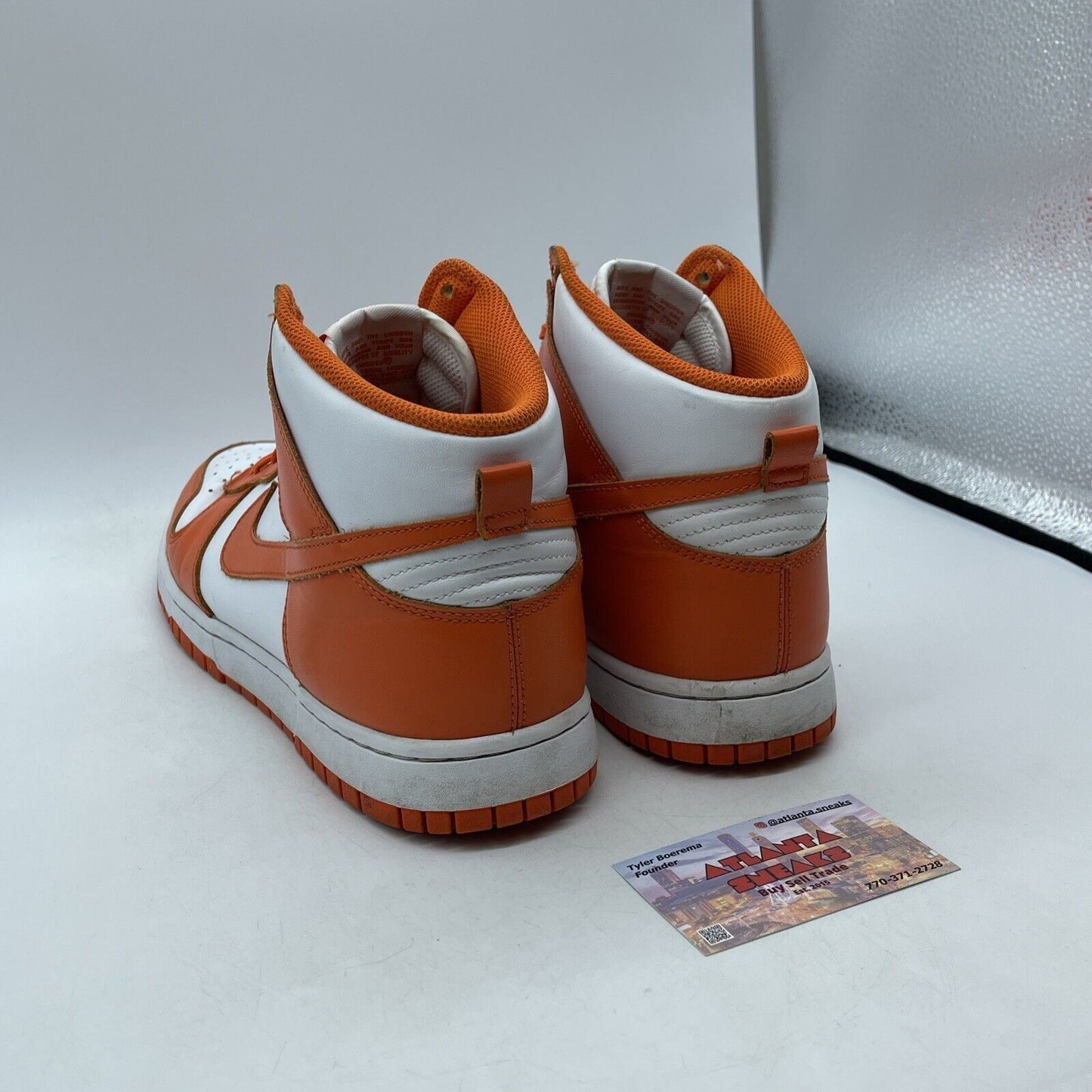 Size 11 - Nike Dunk SP 2021 High Syracuse Orange White Leather (DD1399-101)