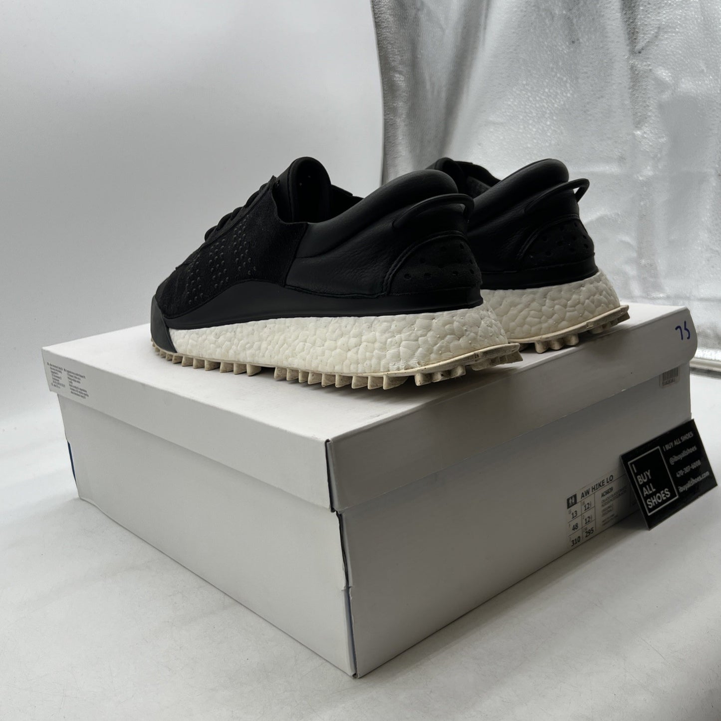 Size 13 - Adidas Alexander Wang x AW Hike Low Black (AC6839)