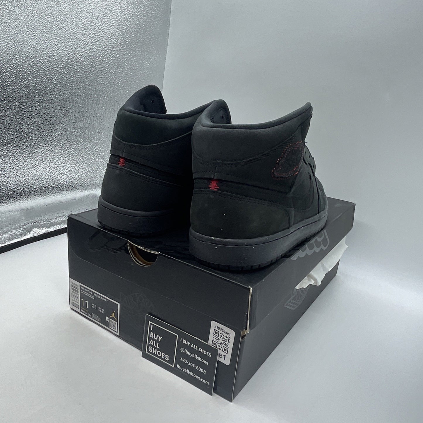 Size 11 - Air Jordan 1 SE Craft Mid Dark Smoke Red (FD8634-001)