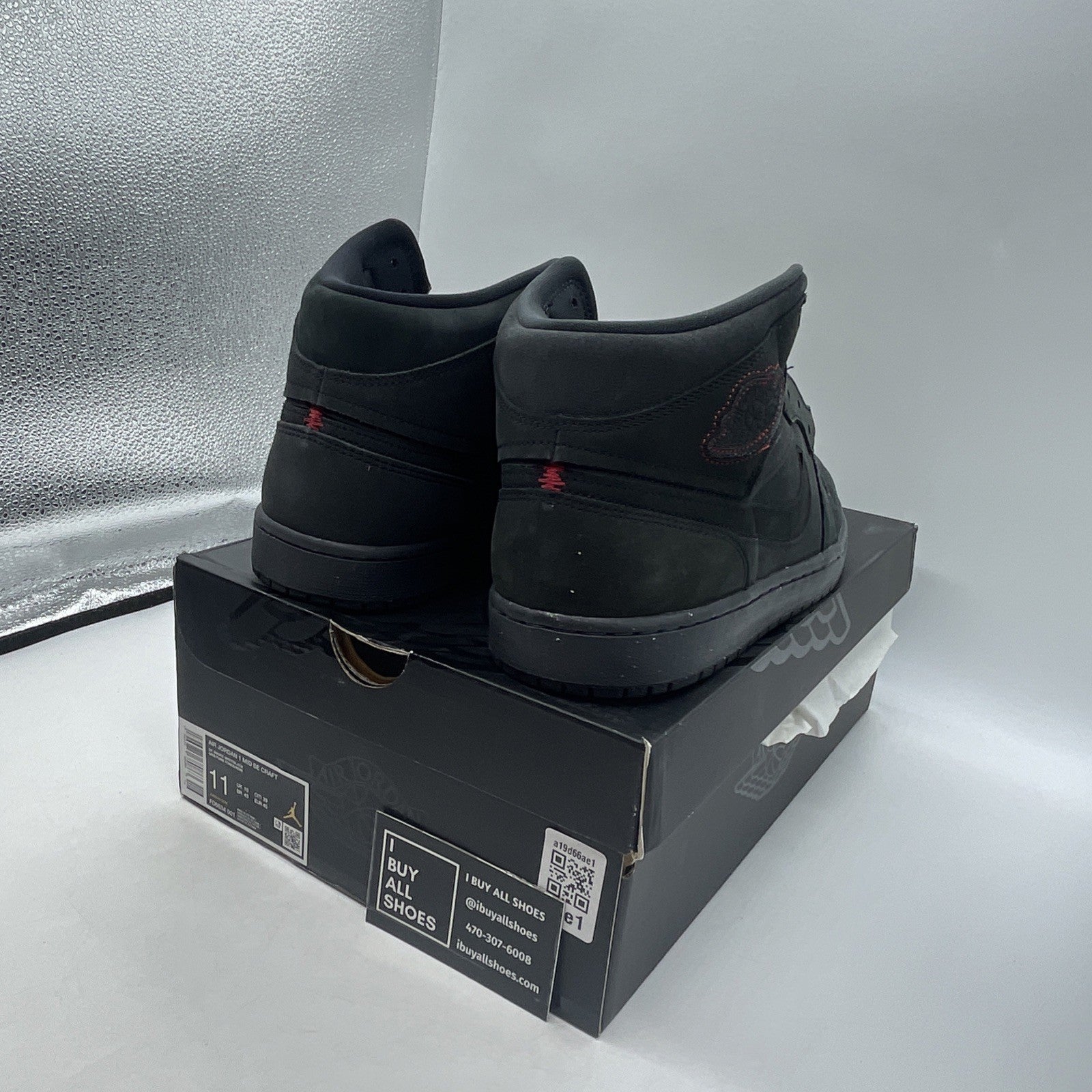 Size 11 - Air Jordan 1 SE Craft Mid Dark Smoke Red (FD8634-001)