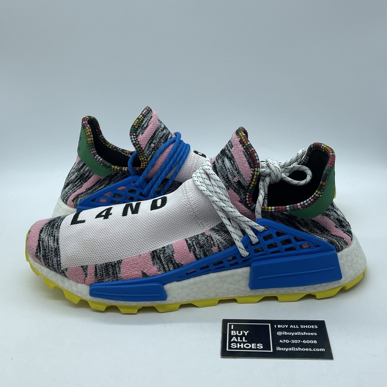 Size 14 - adidas Pharrell x NMD Human Race Trail Solar Pack Suede (BB9531)
