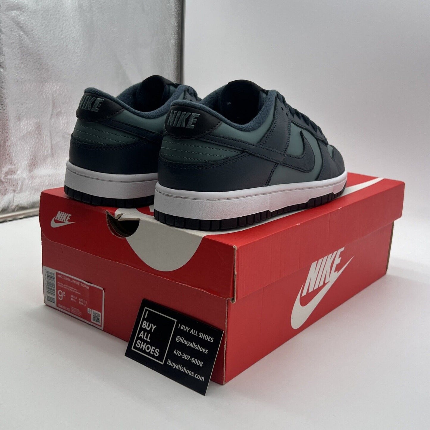 Size 9.5 - Nike Dunk Low Armory Navy/Black/Mineral State/White (DR9705-300)