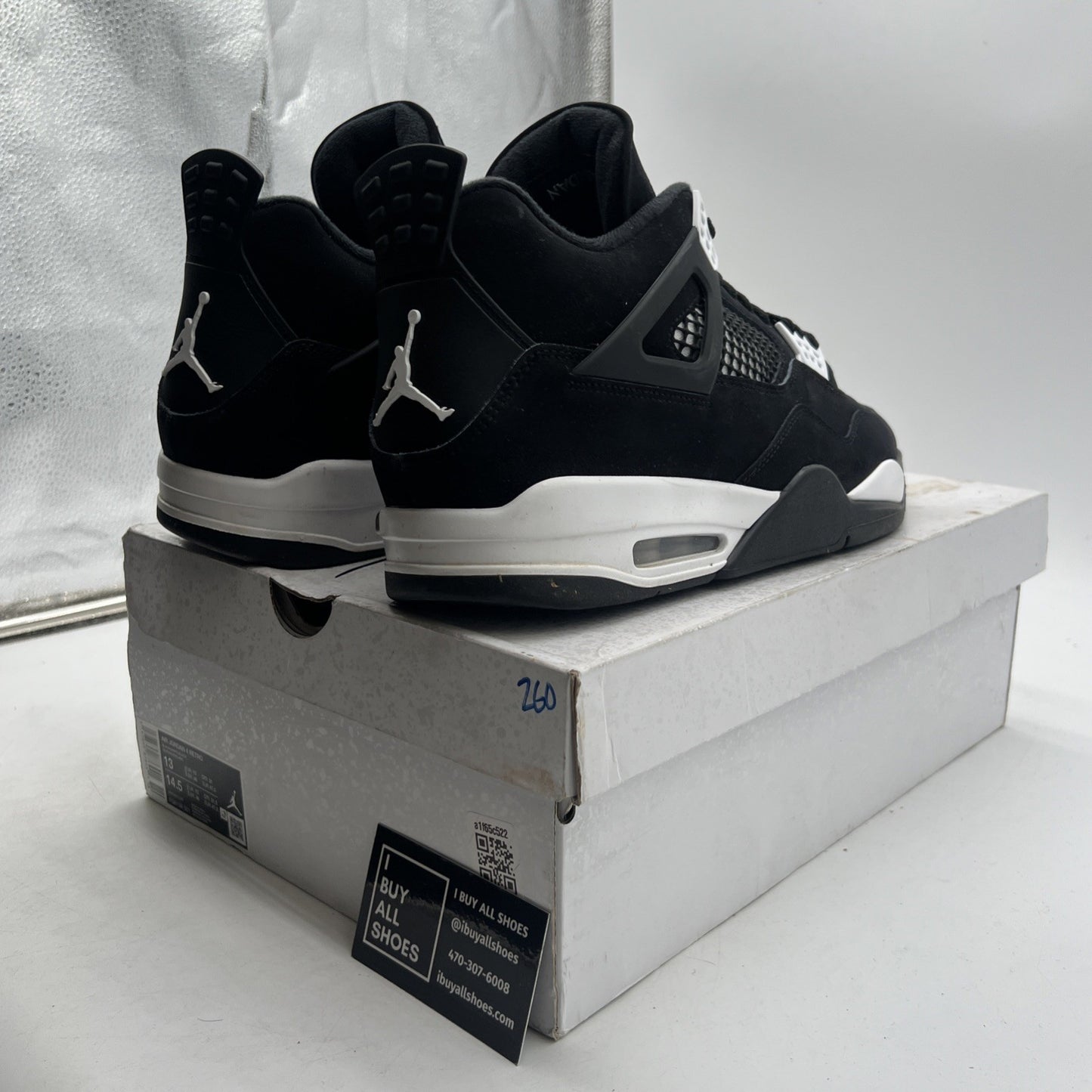 Size 13 - Air Jordan 4 Retro White Thunder (FQ8138-001)