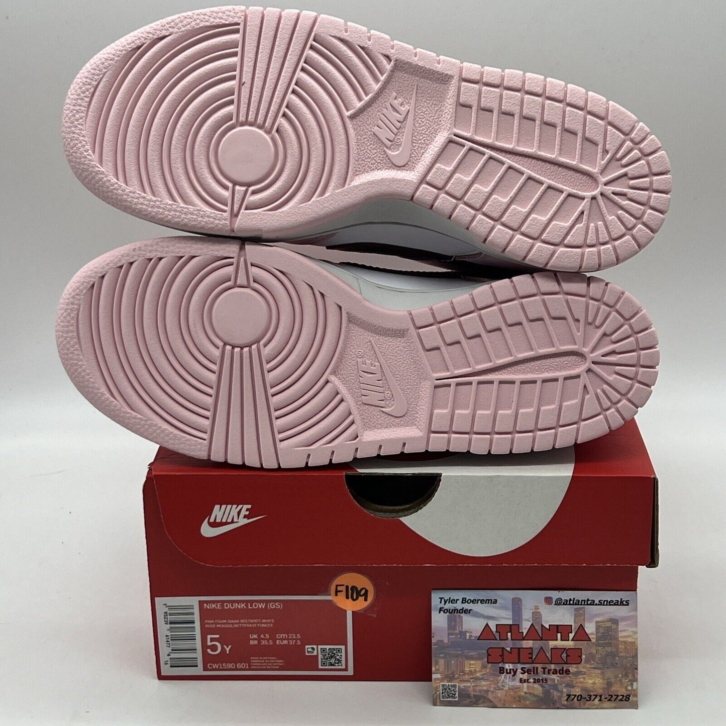 Size 5Y GS Dunk Low GS ‘Pink Foam’ Brand New Og All