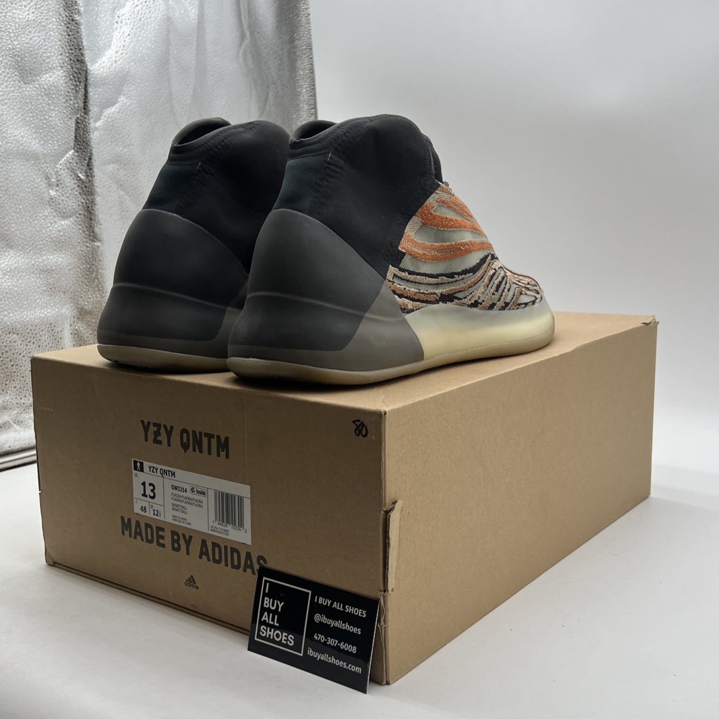 Size 13 - adidas Yeezy Quantum Flash Orange (GW5314)