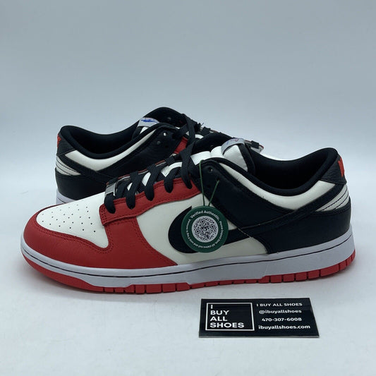Size 11 - Nike Dunk Low EMB x NBA 75th Anniversary - Bulls Leather (DD3363-100)