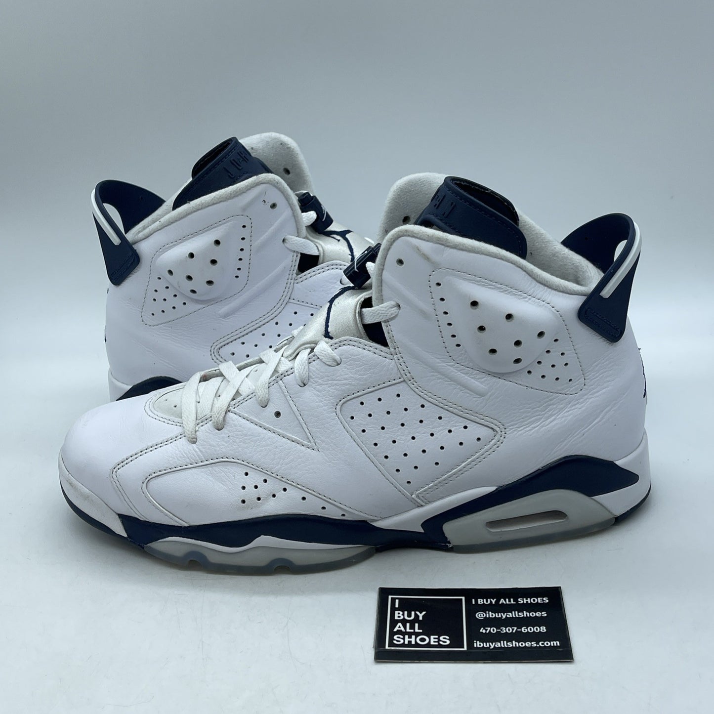 Size 13 - Jordan 6 Retro Midnight Navy White Leather (CT8529-141)
