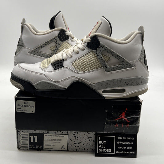 Size 11 - Air Jordan 4 Retro OG Mid White Cement (840606-192)