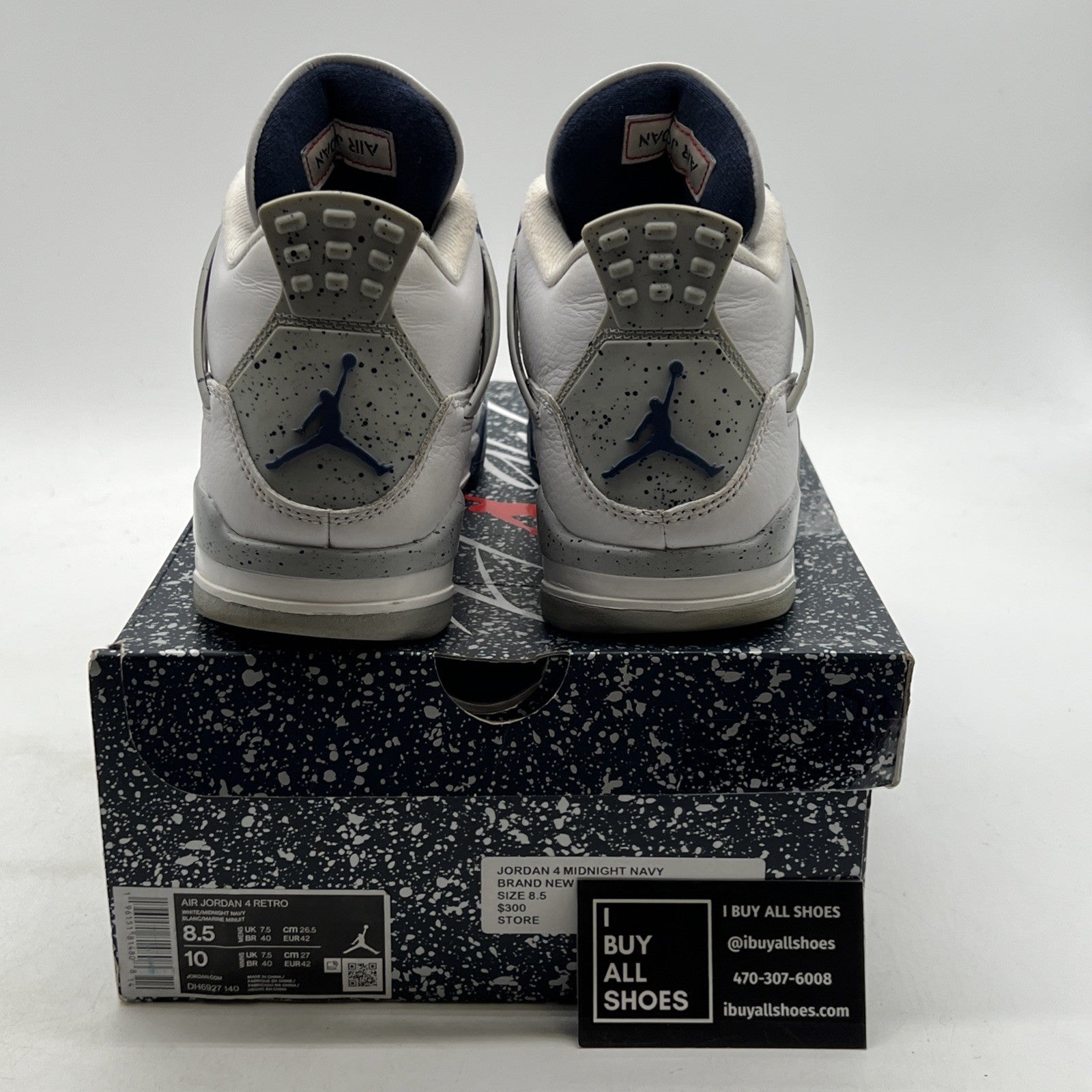 Size 8.5 - Air Jordan 4 Retro Mid Midnight Navy (DH6927-140)