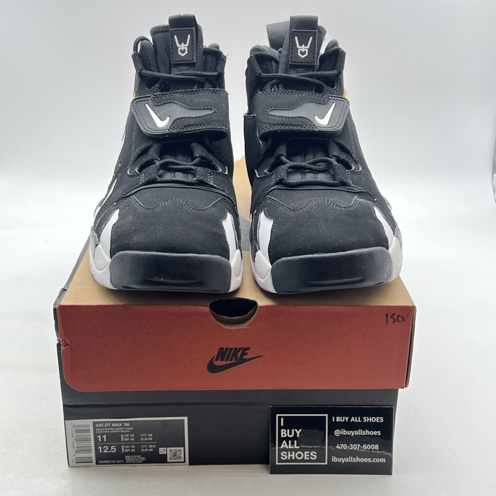 Size 11 -  Air Dt Max ‘96 Black White 2024 Yellow Suede Leather  (HM8249-001)