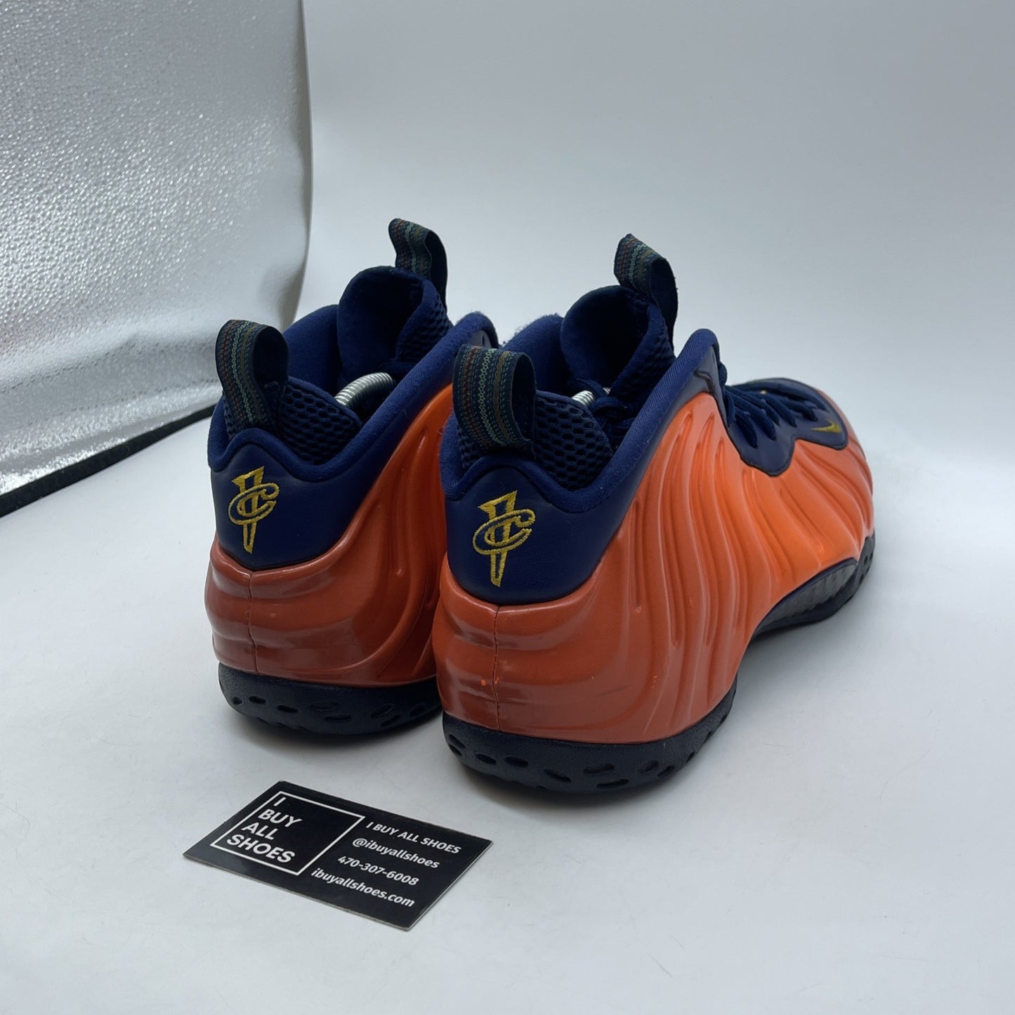 Size 11.5 - Nike Air Foamposite One Rugged Orange Blue Leather (CJ0303-400)