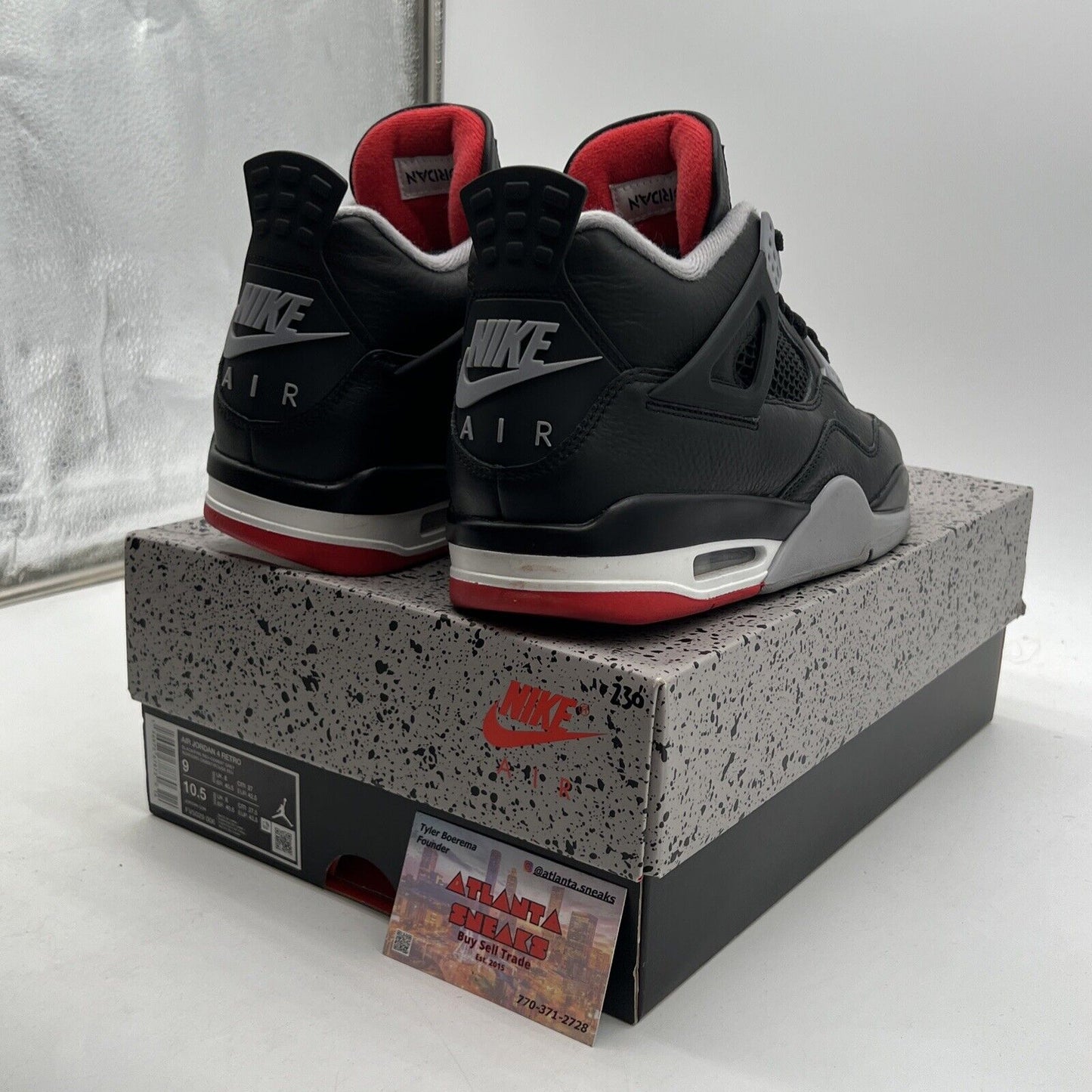 Size 9 - Air Jordan 4 Retro Bred Reimagined (FV5029-006)