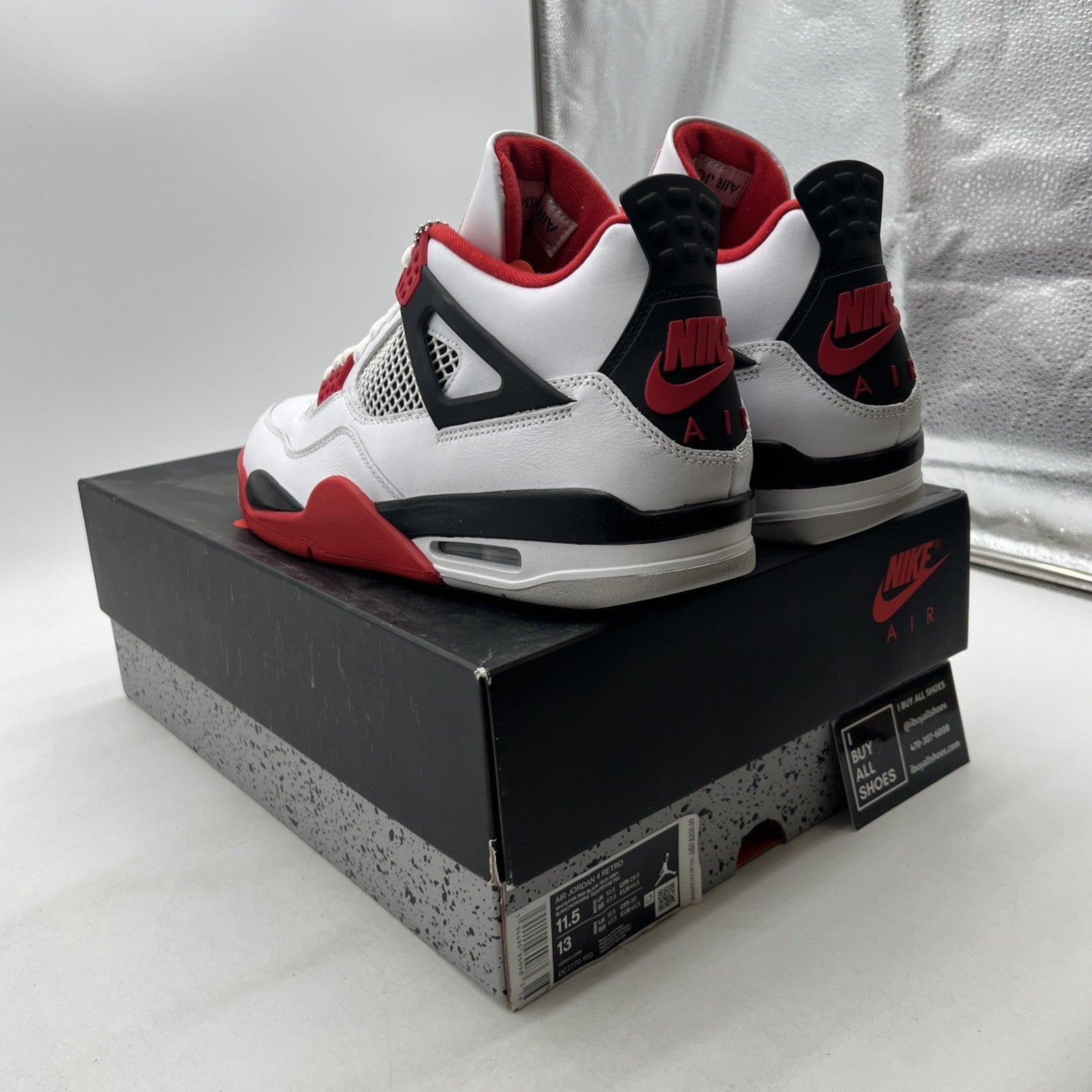 Size 11.5 - Air Jordan 4 Retro OG Mid Fire Red (DC7770-160)