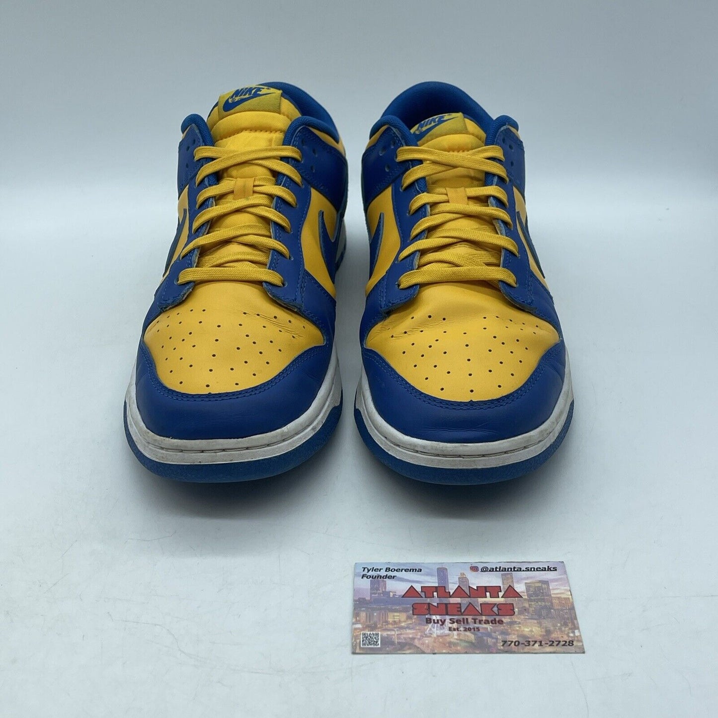 Size 12 - Nike Dunk Low UCLA Yellow Blue Leather (DD1391-402)