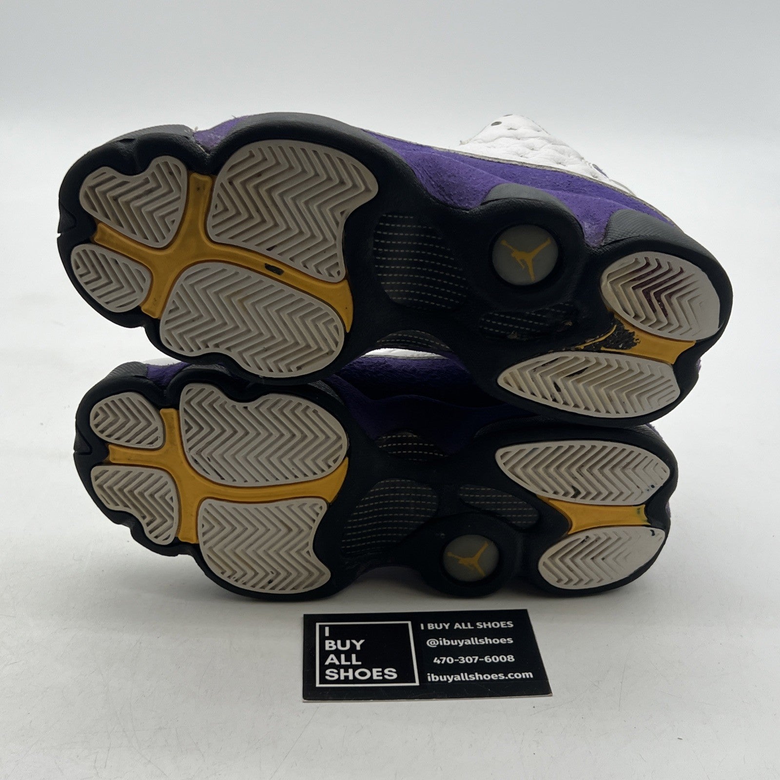 Size 4Y - Air Jordan 13 Retro Mid Lakers (884129-105)