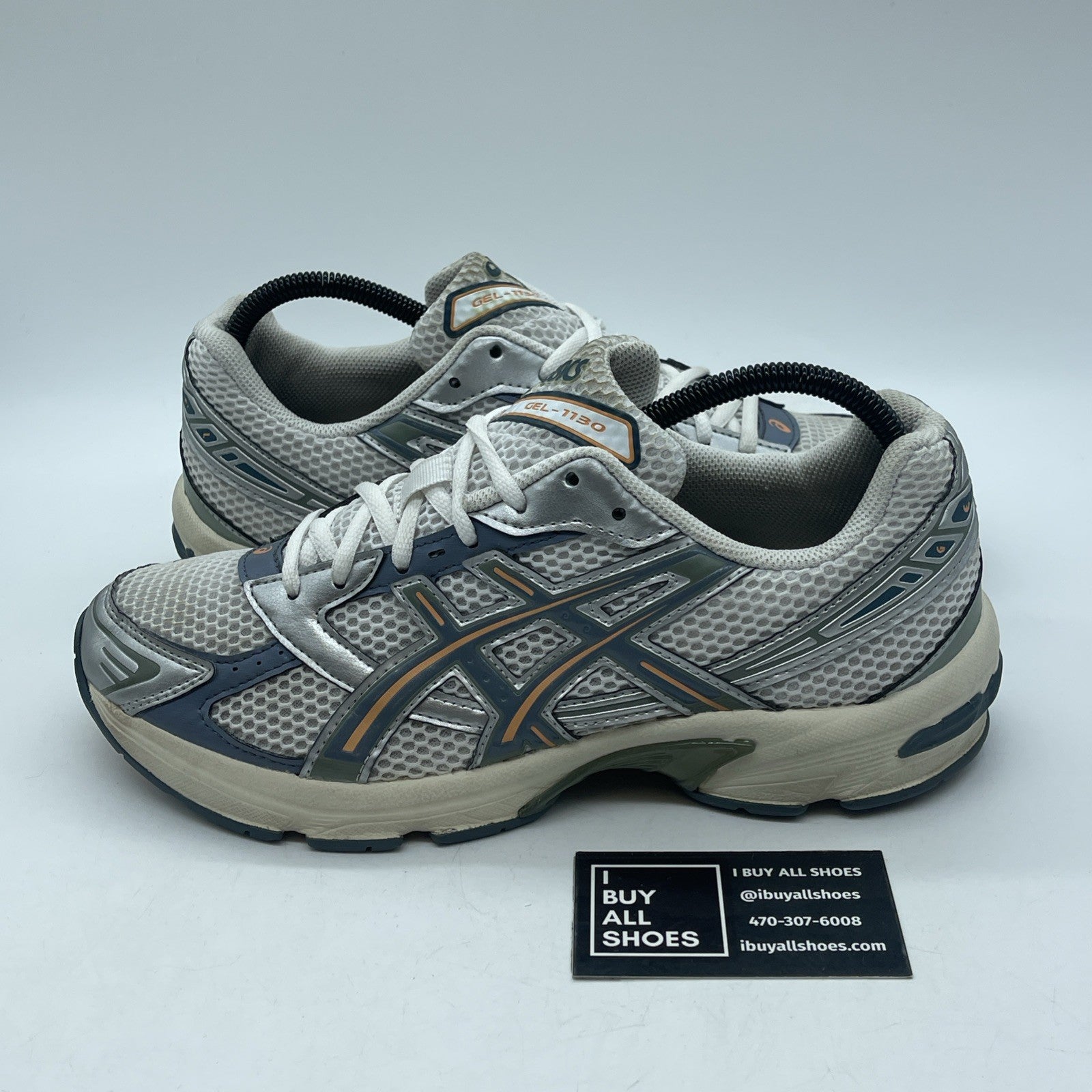 Size 9.5 - ASICS Gel 1130 White Ironclad (1201A256-110)