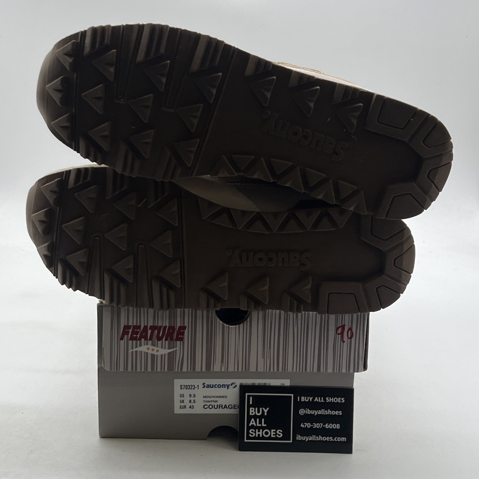 Size 9 - Saucony Feature x Courageous Bacon & Eggs (S70323-1)