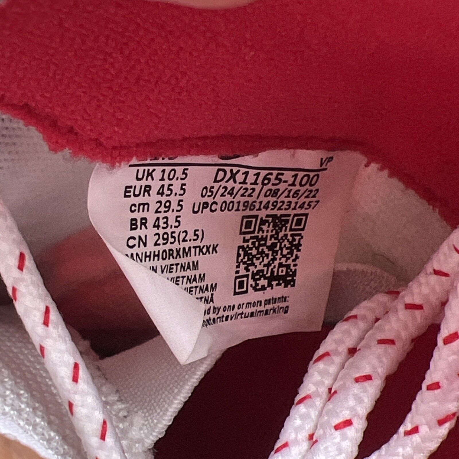 Size 11.5 - Nike Air Zoom Flight 95 2023 True Red White Leather (DX1165-100)