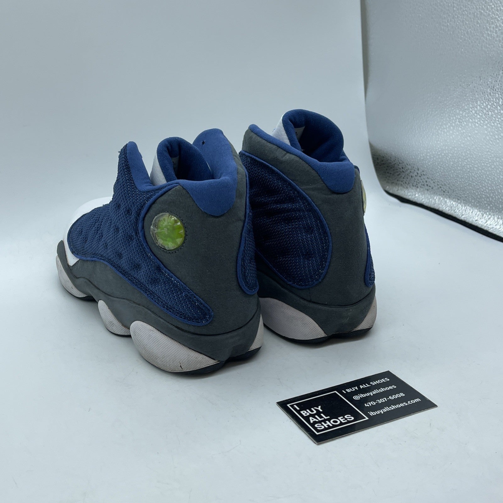 Size 9 - Air Jordan 13 Retro 2005 Flint Blue Grey White Suede (310004-441)
