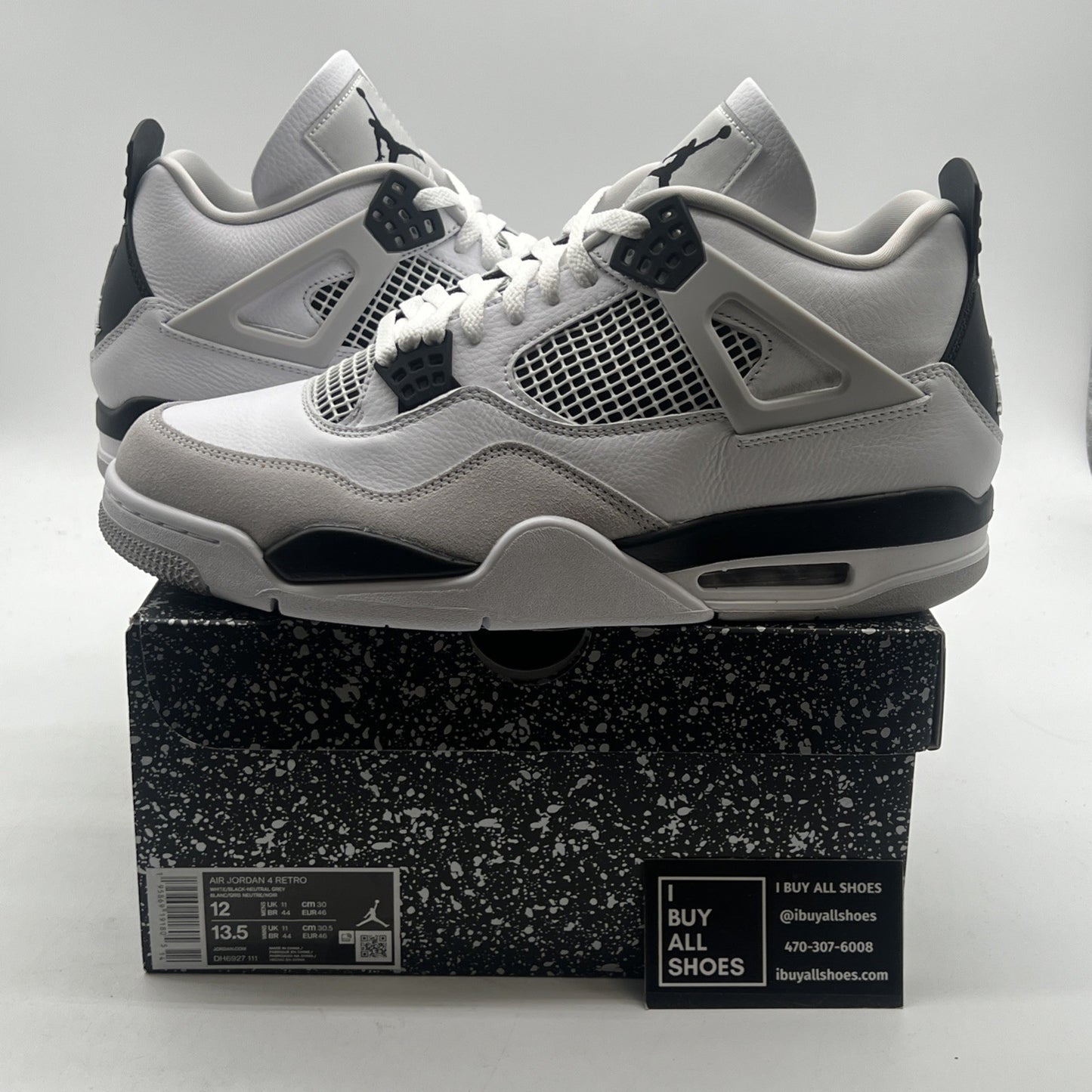 Size 12 - Air Jordan 4 Retro Mid Military Black (DH6927-111)